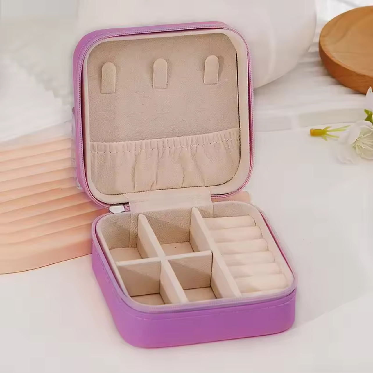 LuxeFold™ Travel Jewelry Organizer