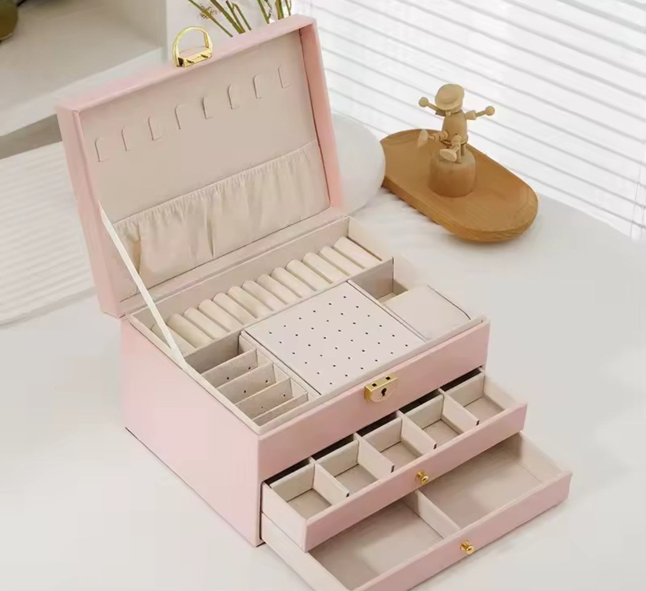 LuxeTower™ Deluxe Jewelry Organizer Box